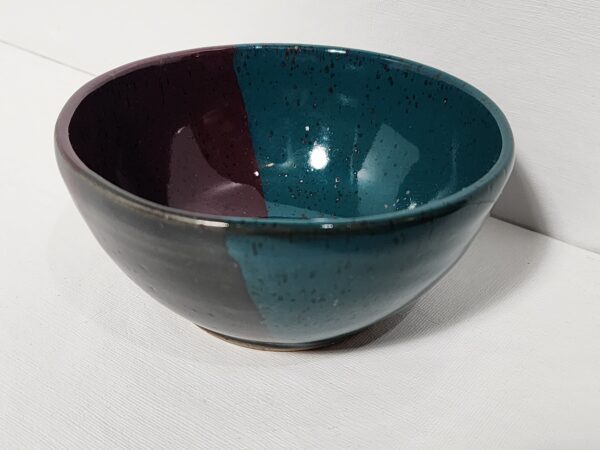 Teal Purple Black Bowl