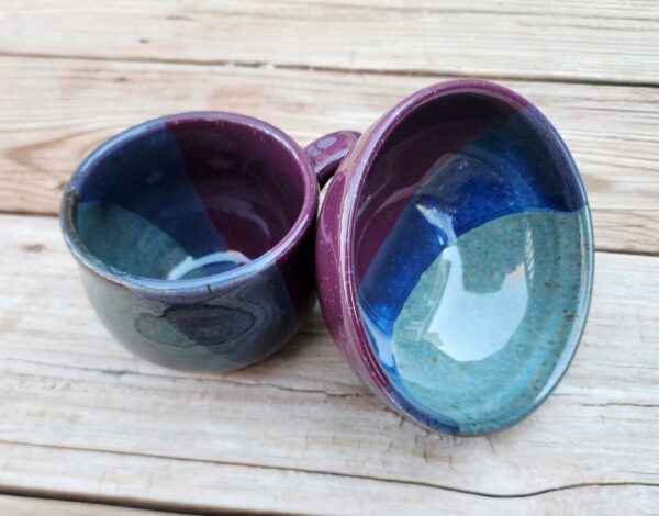 Purple & Blue Mug Bowl Set