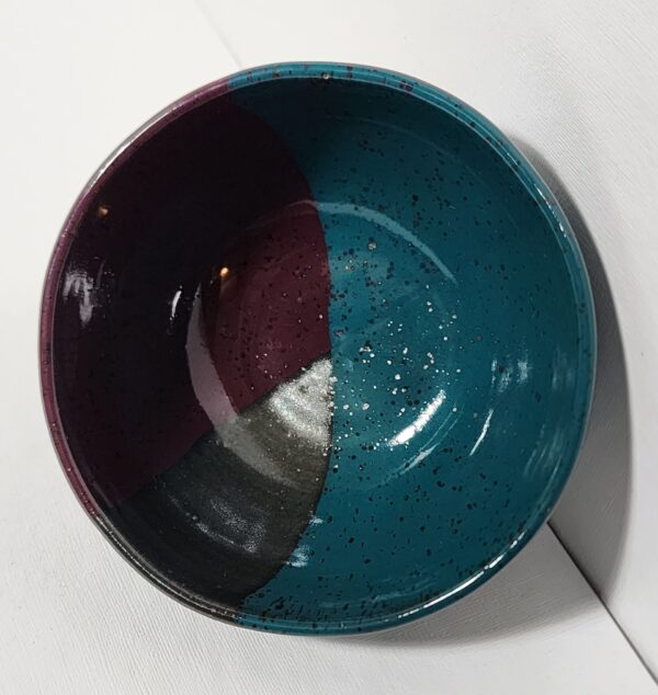 Teal Purple Black Bowl - Image 2